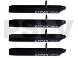 LXT1253-SP  Lynx Main Blade 125 mm Bullet Pro Black 2 sets Trex150  